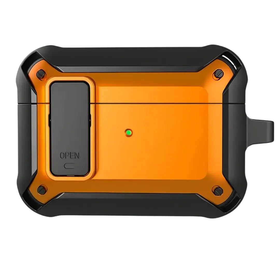 Airpods Pro 3 Shock Proof Hybrid with Hook Case Orange