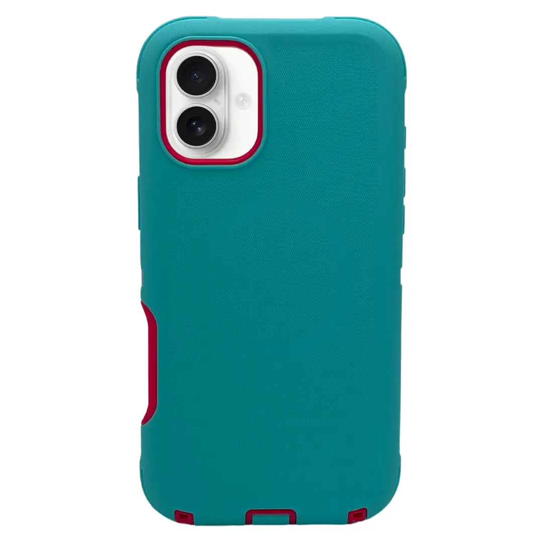 iPhone 16 Plus Screen Case With Magsafe Blue Rose Red