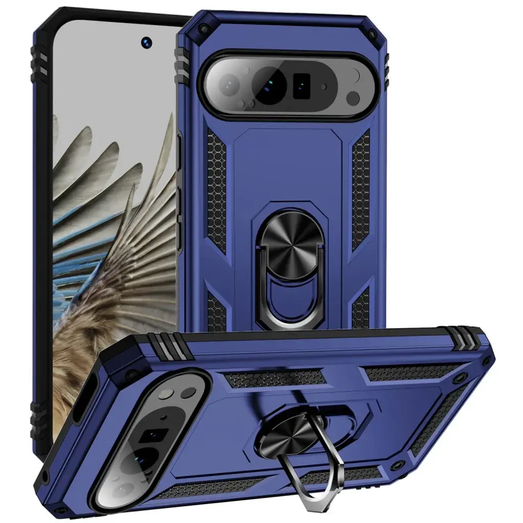 Google Pixel 10 2in1 Ring Stand Case Blue