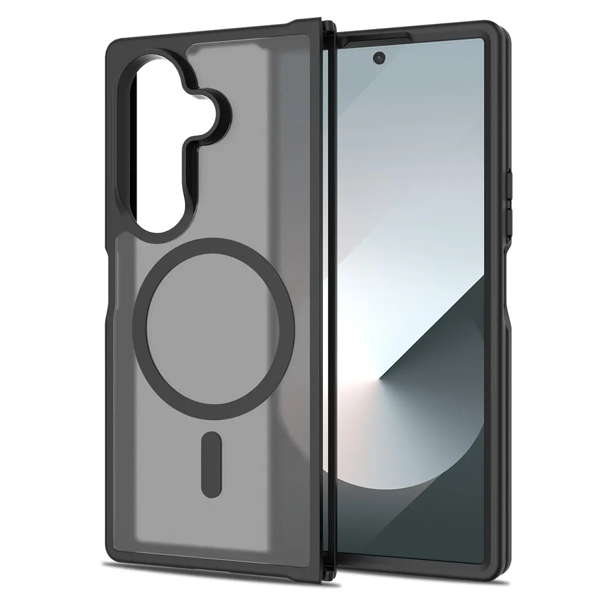 Samsung Galaxy Z Fold 7 MagSafe Cam Smoke Twotone Case Black