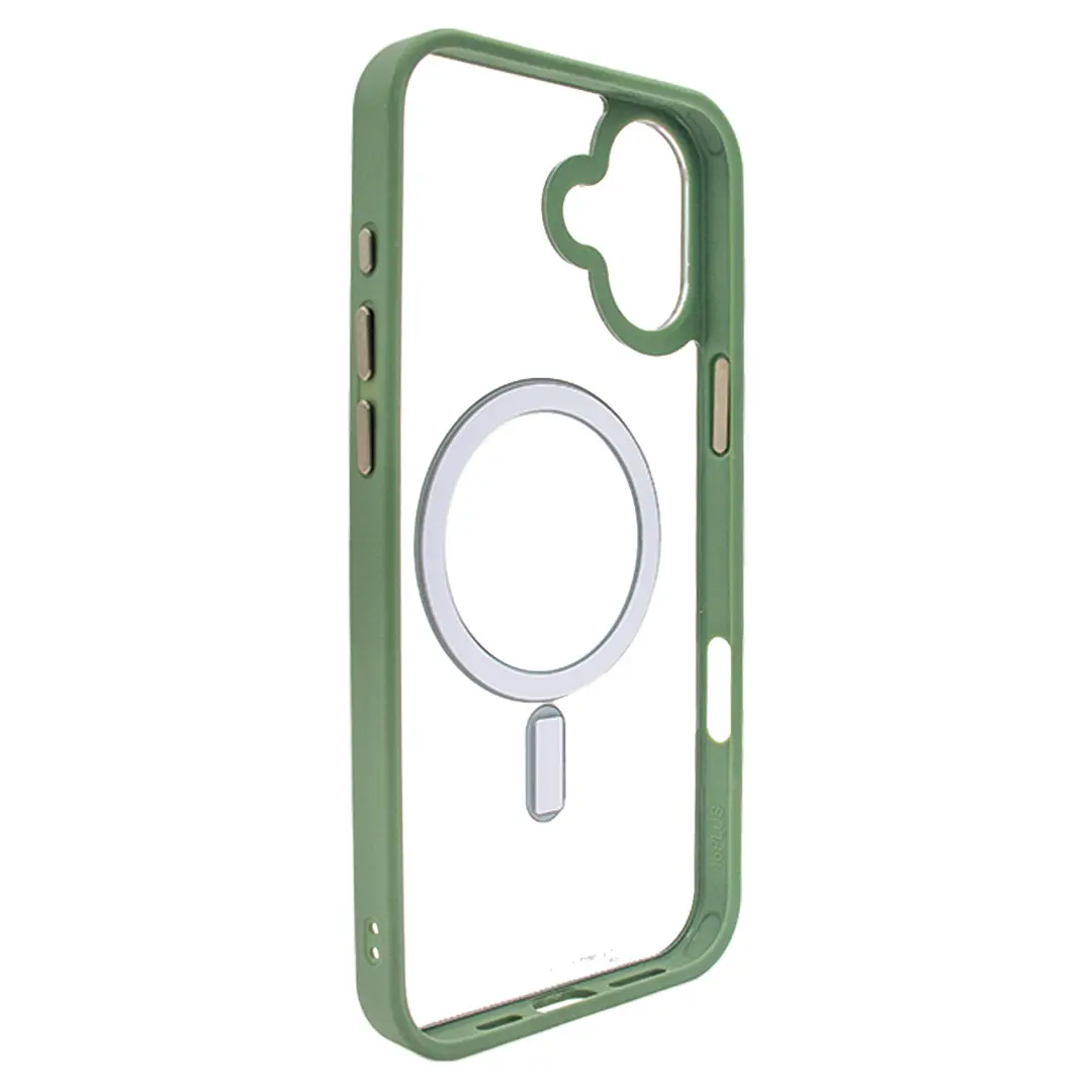 iPhone 16 Plus MagSafe Clear Twotone Green