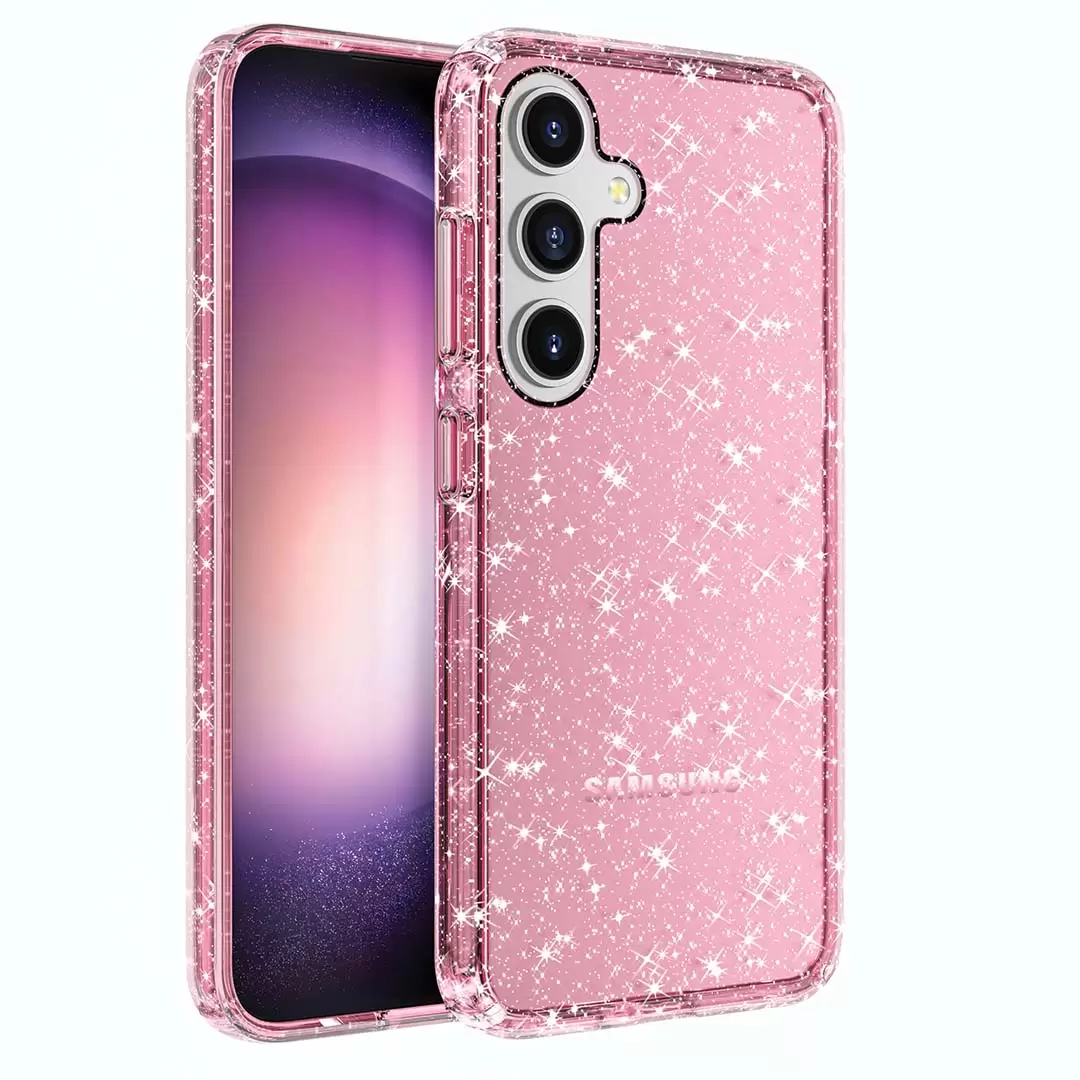 Samsung Galaxy S24 Plus Fleck Glitter Case Pink