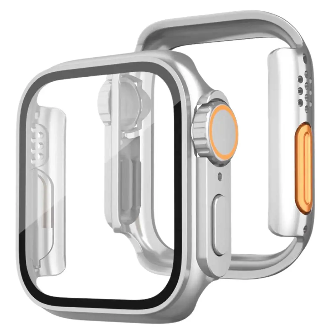 Apple Watch S10 46mm Case Ultra replica silver (with tempered glass)