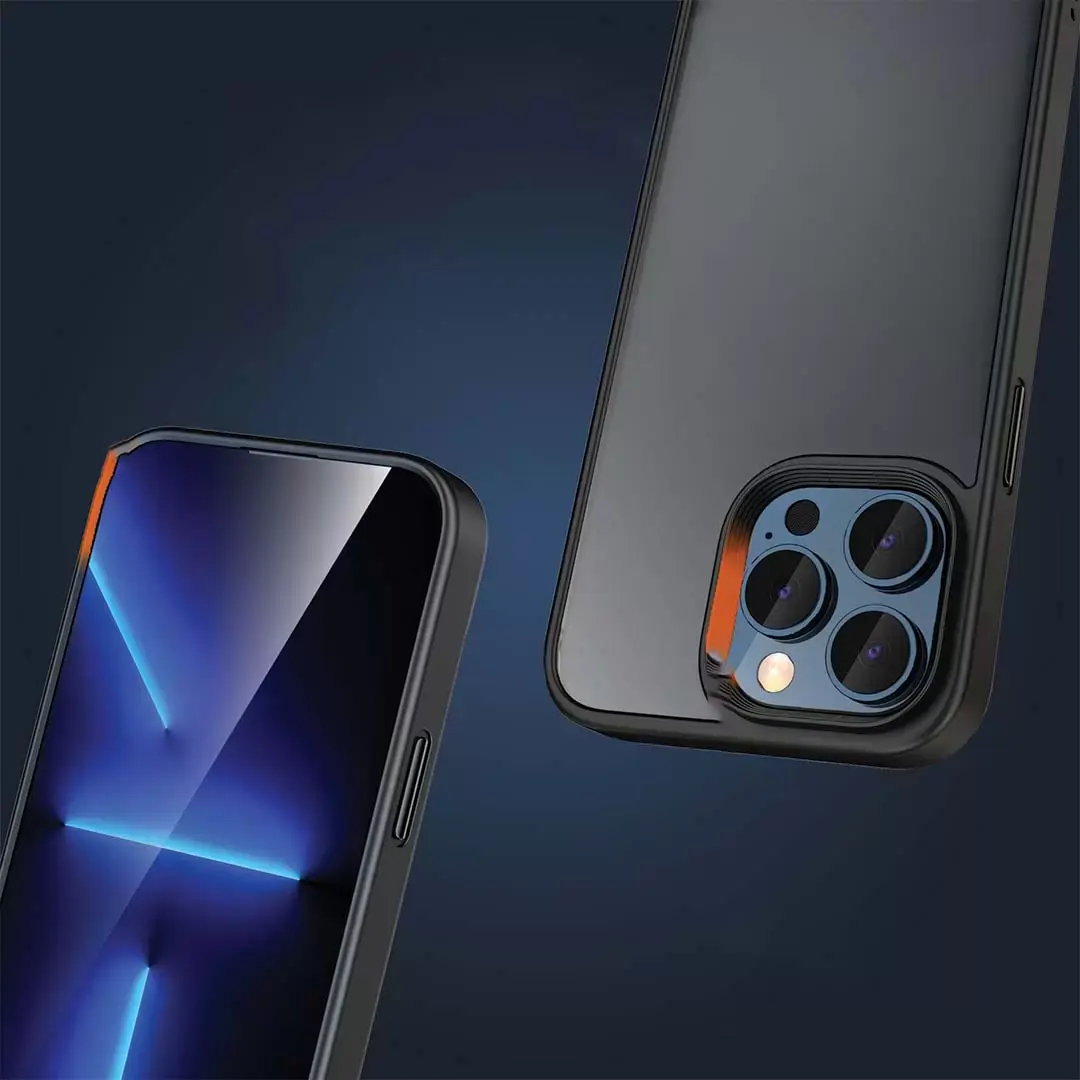 iPhone 15 Pro Max Cam Smoke Twotone Case Black